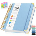 Graph Paper Notebook, Grid Notebook 8.5" X 11", Hardcover Journal 300 Pages - color: Light Blue, size: A4