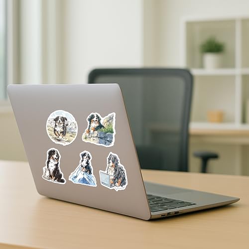 100 PCS Bernese Mountain Dog Stickers Pack – Waterproof Dog Decals for Water Bottles, Laptops, Phones, Notebook, Cars – Cool Vibrant Graphics for Bernese Mountain Dog Enthusiast - color: Bernese Mountain Dog