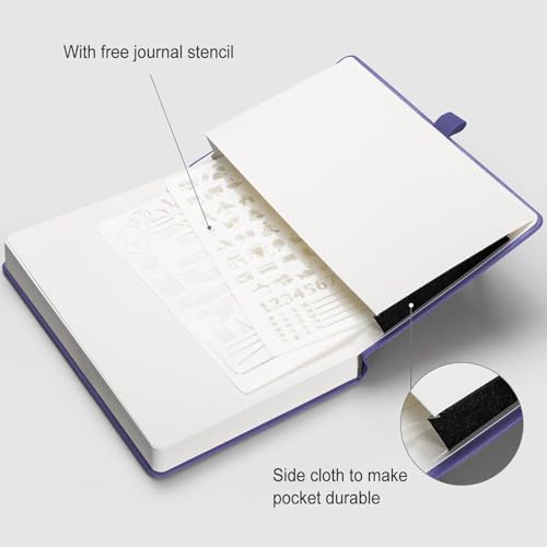 AHGXG Dotted Journal, 320 Pages, A5 (5.75'' × 8.38'') - color: Purple, size: A5