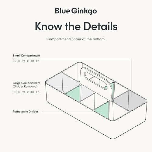 BLUE GINKGO Stackable Organizer Caddy, Long, Pink, Made in Korea - color: PINK, size: Long Rectangle