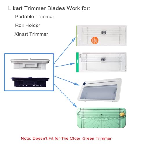 8 Pack Portable Trimmer Cutting Blades,for Cricut Paper Cutter/Roll Holder | Likart Paper Trimmer Replacement Blade,Compatible for Cricut Paper Cutter/Cricut Roll Holder,6 Cutting Blades&2 Scoring Blade - color: White+Black