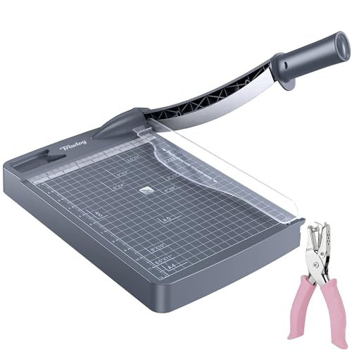 12 Inch Guillotine Paper Cutter, 12 Sheet Heavy-Duty Paper Trimmer