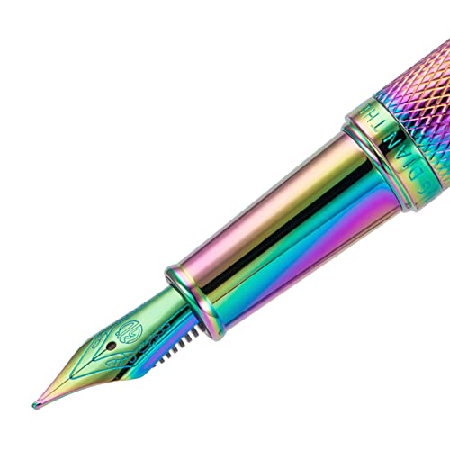 Set of 3 Hongdian Fountain Pen Rainbow Medium Nibs for Black Forest 1850, 1851, 1861, M2, M1, 1843, 6013, 517D, 517S, 525, 1843 and 920 Series - color: Rainbow, style: 3 x M