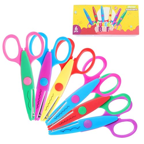 UCEC Craft Scissors Decorative Edge, 5'' Colorful Paper Edger Scissors - color: Style 4