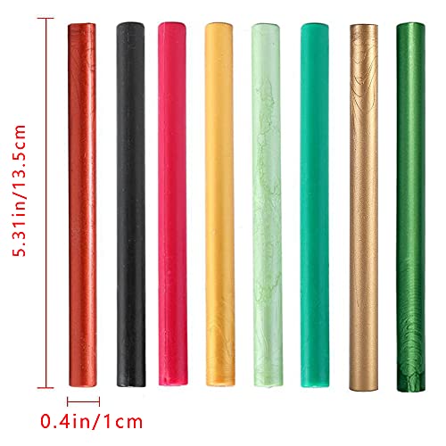 12PCS Gold Sealing Wax Sticks for Wax Seal Stamp, YOSENLING Seal Wax Sticks for Glue Gun,Great for Wedding Invitations, Wine Packages,Cards Envelopes, Gift Wrapping (Gold) - color: Gold