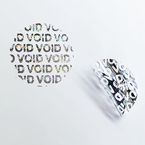 0.79 inch Silver High Security Tamper Evident Seal Warranty Void Original Genuine Authentic Hologram Labels/Stickers w/Unique Sequential Serial Numbering Tamper Proof Stickers(130) - style: 0.79in 130pcs