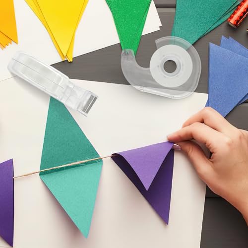 36 Pcs Transparent Tape with Dispenser, 0.7 in x 1000 in