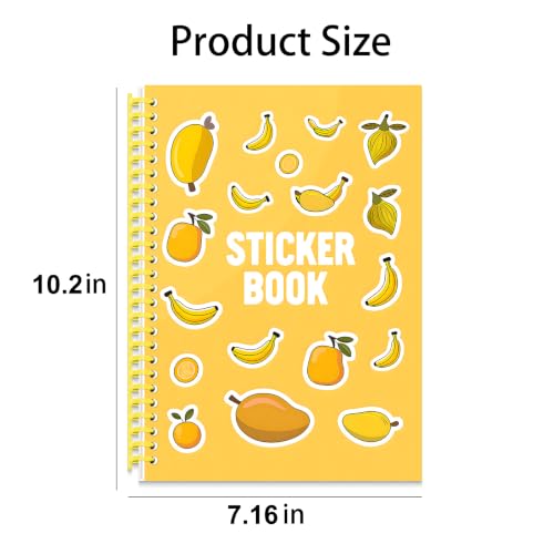 B5 Reusable Sticker Collecting Book Blank Sticker Album (Style D Yellow) - color: Style D Yellow
