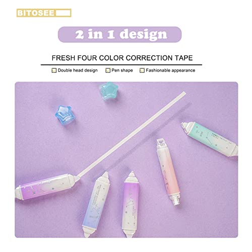 2 in 1 Correction Tape and Double Sided Tape Roller - style: BP-04
