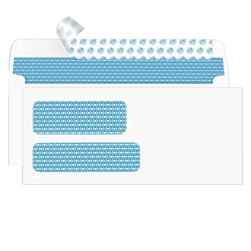 Aimoh #9 Double Window Security Envelopes, Self Seal Letter Size, 500 Ct - color: Custom Printed, size: 500 Count