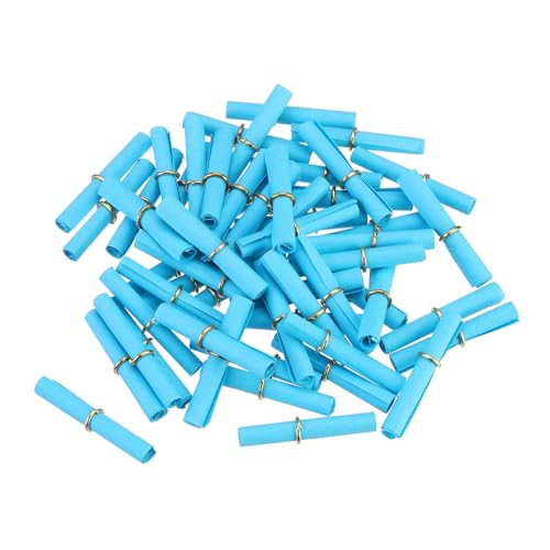 MECCANIXITY 5x5cm Mini Vintage Messages Papers Scrolls, 100Pcs Valentine Message Wish Paper Roll for Party Birthday, Blue