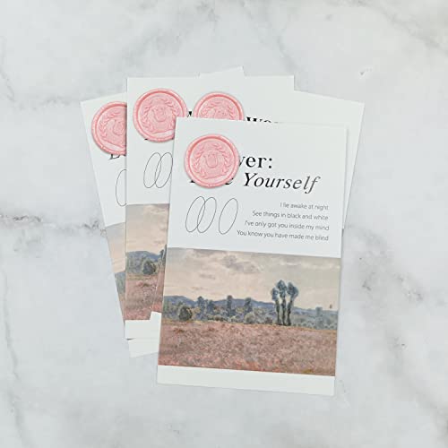 50Pcs Pink Letter L Adhesive Wax Seal Stickers, Hand-Made, No Need Seal Stamp, Tear and Use Wax Stickers for Wedding Invitations, Envelopes, Christmas Gift - color: Pink, size: L