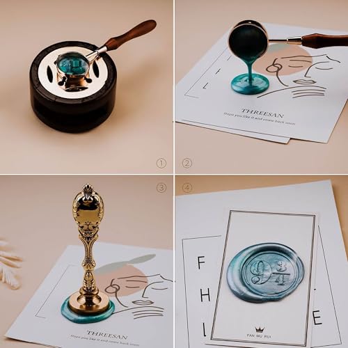 Heart Wax Seal Stamp Planet Sealing Wax Stamp Celestial Design with Planetary Ring Butterflies & Stars Dreamy Cosmic Romantic Seal - color: Love Heart Planet