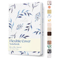 WORLD TRAVELER Eccolo A5 Lined Journal 256 Ivory Pages Lay Flat 6x8 - color: Watercolor Foliage