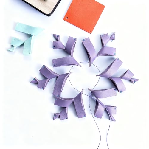 Leather Cutting Die,3D Snowflake Flower Shape Leather Die Cutter Tool,Cutting Mold for DIY Crafts