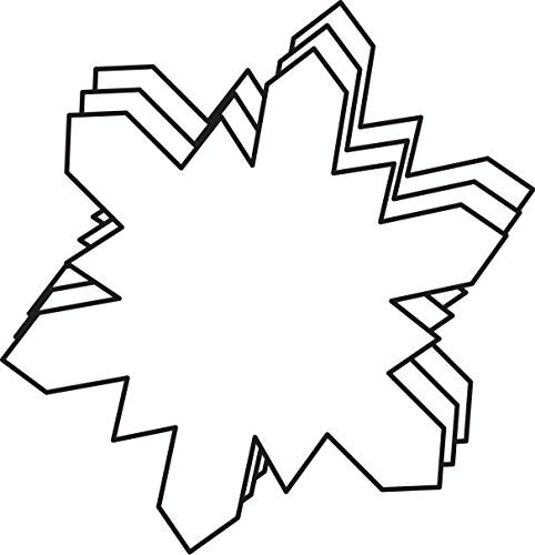 SHAPES ETC. 5.5" x 5.5" Snowflake Creative Cut-Outs, White, 31-Count - color: Whsnowflakeite Snowflake