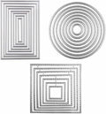3 Pack Cutting Dies Stencil Metal Template Molds for Card Making
