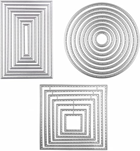 3 Pack Cutting Dies Stencil Metal Template Molds for Card Making