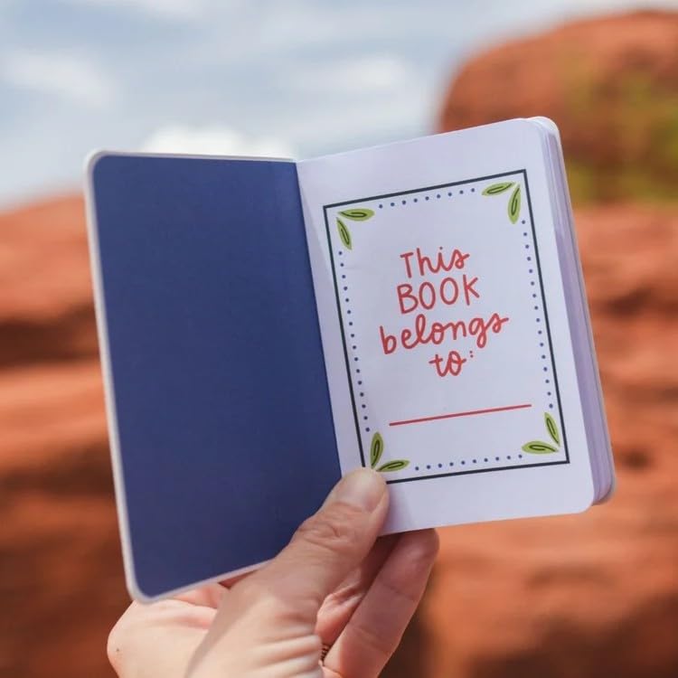 Pippi Post Mini Book of National Parks Notebook Journal, 3 x 4.5 Inches Compact Travel Leather Journal, Small Notepad, Nature Lover, Road Trip and Family Travel Gift - color: National Parks