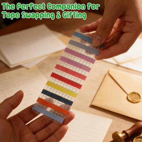 NUOBESTY Washi Paper Decorative Tape, 15X5CM, Light Green, 40Pcs, Adhesive Tapes for Indoor Use for Colleagues and Friends - color: Light Green