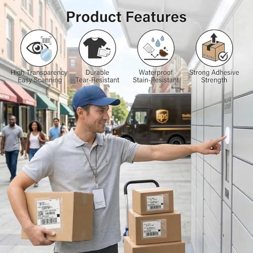 9527 Product 6" x 9" Clear Adhesive Top Loading Packing List Clear Shipping Pouches, Mailing/Shipping Label Envelopes (200 Pack) - size: 6" x 9" | 200 pack