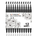 Hethrone Black Coloring Markers (Pack of 12)