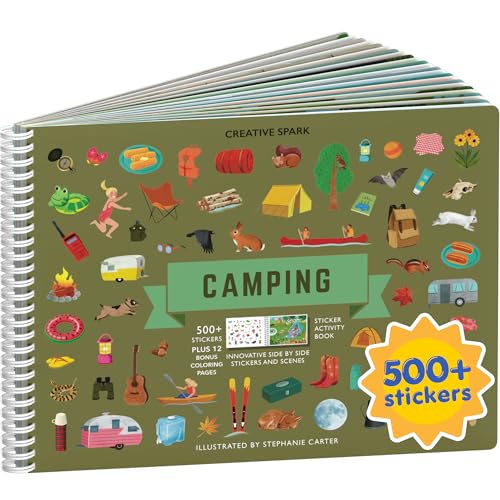 Cupkin Camping Coloring & Sticker Activity Book | 500+ Stickers - color: Camping