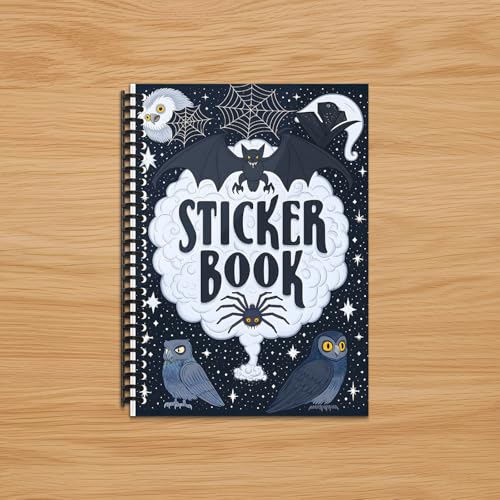 B5 Reusable Sticker Collecting Book Blank Sticker Album (Style C Black) - color: Style C Black