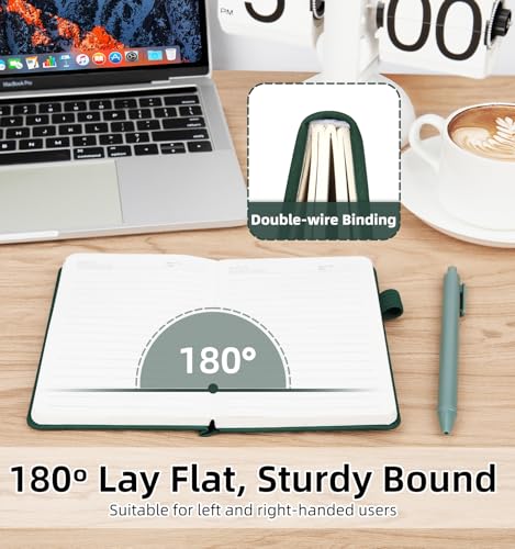 3 Pack Pocket Notebooks (3.7x" 5.7") A6 Small Notebook 100 GSM Thick Paper | Note Taking Journaling Notebooks Journals For Writing Mini Note Pads With Pen Holder( Green) - color: 3 Green