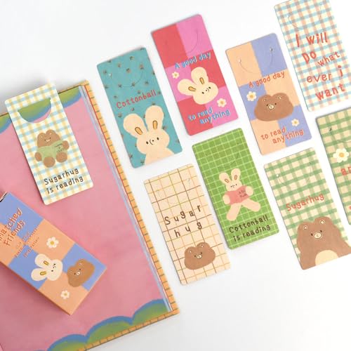 Monolike Bandal Bookmarks Unmatched Friends Solid Color + Pattern 120 Pieces - color: Unmatched Friends Solid Color + Pattern
