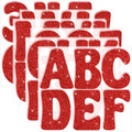 Bulletin Board Letters 74 PCS Glitter Letter Stickers Large 5 Inch, Red - color: Red, size: 5 Inch