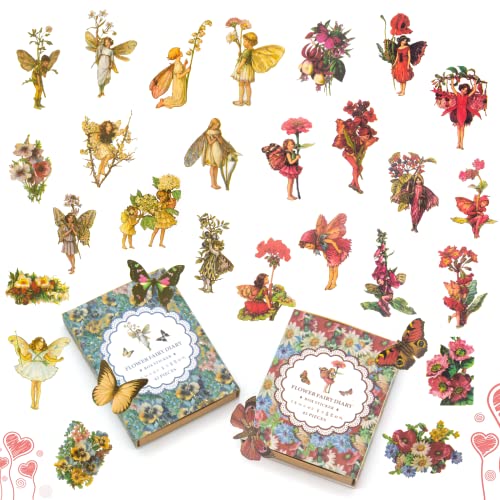 KIBBEH 90 Pieces Fairy Stickers for Scrapbook - color: Sunburst and Twilight