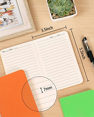 Gwybkq Small Lined Notepads Bulk 120 Pack (30 Sheets/60 Pages) - color: 120 Packs Lined&Colorful Cover, style: Ruled/Lined