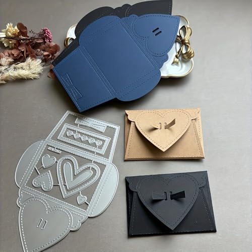 Lapoo Tool Metal Cutting Die for Scrapbooking - Durable, Cut Stencils for DIY Scrapbook Photo Album Decorative Paper Card, Card Making Supplies, Embossing (Envelope 6 x 3.9 in) - color: Envelope 6 x 3.9 in