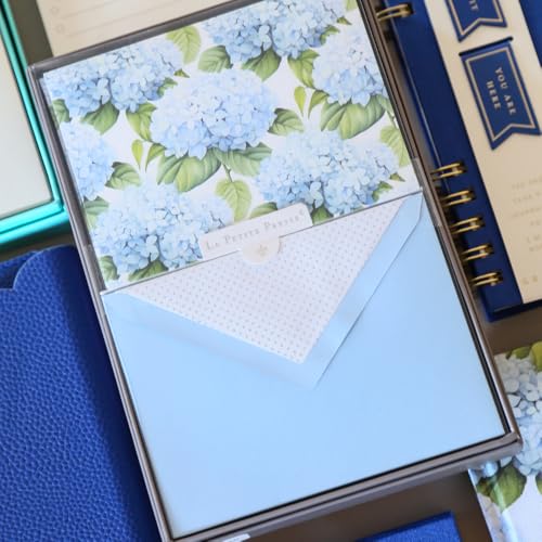 Graphique L’Orange Designer Cards Luxe Collection, Silver Foil Embossed Stationery Boxed Set, 10 Blank Cards with 11 Envelopes, All Occasion Greetings, 5.25" x 3.8" - color: L'orange