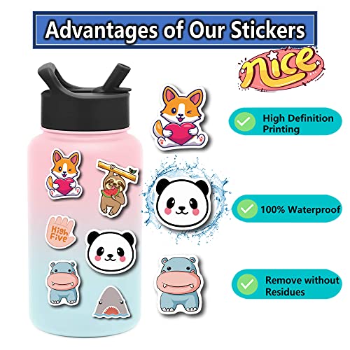 200Pcs Water Bottle Stickers for Kids Teens, Waterproof Vinyl Stickers - color: 200pcs Water Bottle Stickers