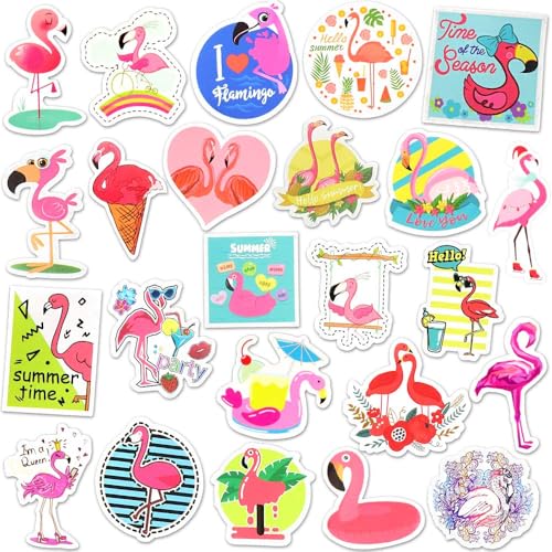 Flamingo Stickers 50Pcs for Water Bottles Scrapbook, Party Favors - style: Flamingo Stickers