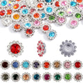 500Pcs Flower Rhinestones, Crystal Bedazzling (12mm - Silver) - color: 12mm - Silver