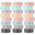 24 Rolls Polka Dot Washi Tapes for Back to School Gifts Crafts - size: 0.6 Inch, style: Polka Dot