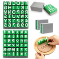 Alphabet Stamps Set for Clay Pottery, Numbers Symbols DIY Handmade Alphabet Mold Accessories Polymer Clay Tools Set for Ceramic Decorating, 72 Pieces Letter Stamps for Clay with Storage Box