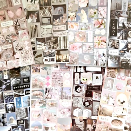 1000+ Japanese Stickers Book for Journaling Supplies,40 Sheets Scrapbook Korean INS Stickers for Junk Journal,Planner,Notebook,Phone Case(Firefly Continued Light) - color: Firefly Continued Light