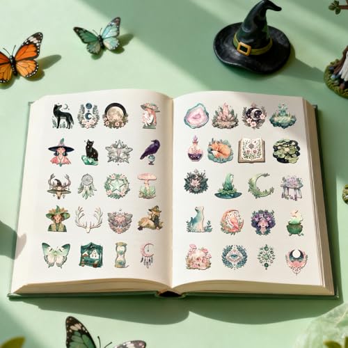 Witchy Aesthetic Stickers - 50 Pcs Witch Gift for Girls Women - style: Witchy