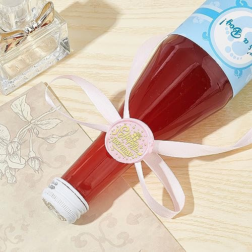 CRASPIRE Happy Birthday Wax Seal Stamp Star 25mm Sealing Wax Stamps Retro Rosewood Handle Removable Brass Head for Birthday Wedding Invitations Envelopes Packing - style: Birthday-0055