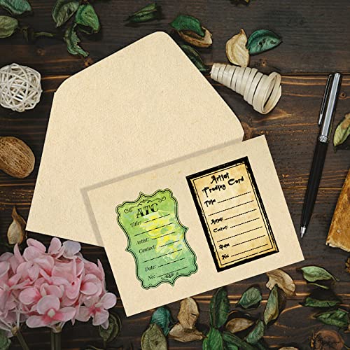 GLOBLELAND ATC Frames Silicone Clear Stamps Artist Trading Card Transparent Silicone Stamp Note Transparent Stamp for Scrapbook Journal Card Making - style: ATC Frames