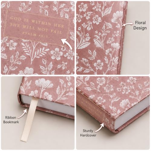 Eccolo Christian Journal Notebook Hardcover Lay Flat 192 Ivory Lined Pages - color: Beech, size: 6X8