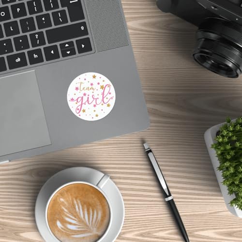 Pack 90 Pcs Team Boy Or Team Girl Stickers for Gender Reveal Party Favors Kids Boys Girls Toddlers Baby Shower Funny Cute Aesthetic Sticker Round Waterproof Small Vinyl Decals - color: Gender Reveal A18