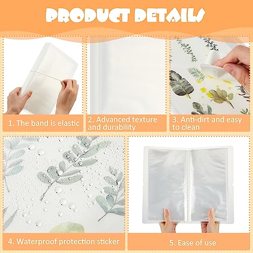 2 Pack 4.8 x 9.6 Large Clear Storage Sticker Organizer Storage Binder Book Reusable Storage Book Collection Album for Planner Scrapbook Stickers Displaying Double-sided 50 Pages