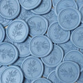 Pollize 50Pcs Wax Seal Stickers, Wedding Invitation Envelope Stickers - color: Blue