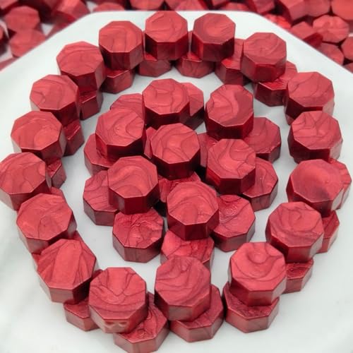 1500 Pcs Metallic Burgundy Wine Red(1.1lb) Box Sealing Wax Beads Nuggets for Wax Seal Stamp, Great for Embellishment of Cards Envelope, Wedding Invitation, Wine Package, Gift Idea(Wine Red) - color: Wine Red