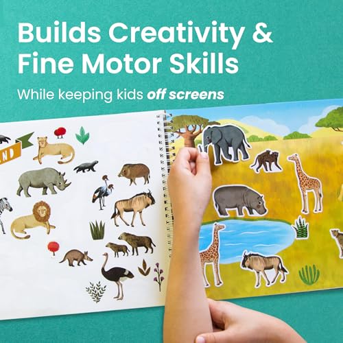Cupkin Animal Habitats Coloring & Sticker Activity Book | 500+ Stickers - color: Animal Habitats